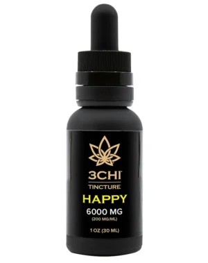 Happy CBD Oil - A proprietary blend of mood-focused cannabinoids and terpenes in MCT oil for increased absorption. This 1oz bottle of Happy CBD Oil comes with a metered dropper for easy, accurate dosing and is lab tested with less than 0.3% THC detected.
