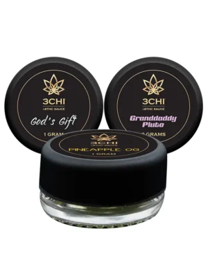 Delta 8 THC Sauce - Cannabis Derived Terpenes - Our Delta 8 THC sauces have an unbeatable uplifting feel and are made of 95% Δ8THC oil and 5% cannabis-derived terpenes. This is the same as our unsurpassed natural Delta 8 oil derived from USA-grown hemp. Sativa/Indica/Hybrid and effects indications for each product will appear when a strain is selected from the drop downs below.