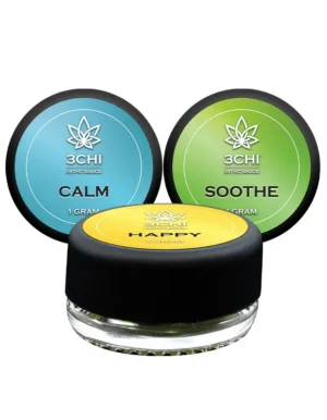 Delta 8 Focused Blends - Sauces - Using a blend of 70% Δ8THC distillate, 25% of a variety of cannabinoids varying by blend, and 5% cannabis terpenes, these designer cannabinoid sauces give a more tailored effect than any cannabis strain ever could. Similar to the differentiation found with our focused CBD line, these Δ8THC sauces are offered in Calm, Focus, Happy, and Soothe blends.