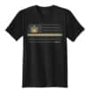 canna fan black shirt horizontal flag
