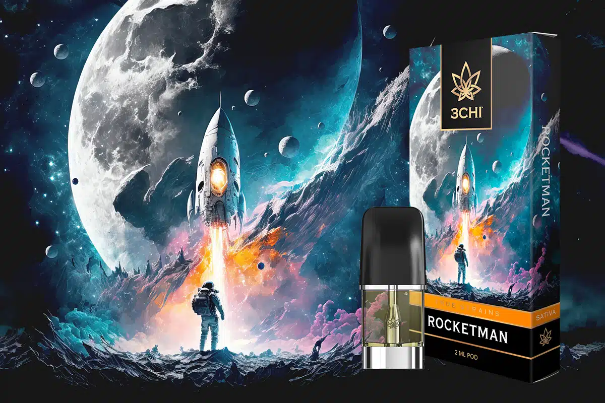 Rocketman: The Energetic Star Of 3CHI's True Strains Vape Pod Lineup