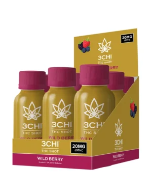 Delta 9 THC Shots - 20mg - Wild Berry, 12-Pack - Flavor: Wild Berry, Quantity: 12-Pack